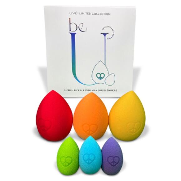 Uvé Beauty Be U Limited Collection Makeup Blenders Pride Edition New in Box - Picture 8 of 8